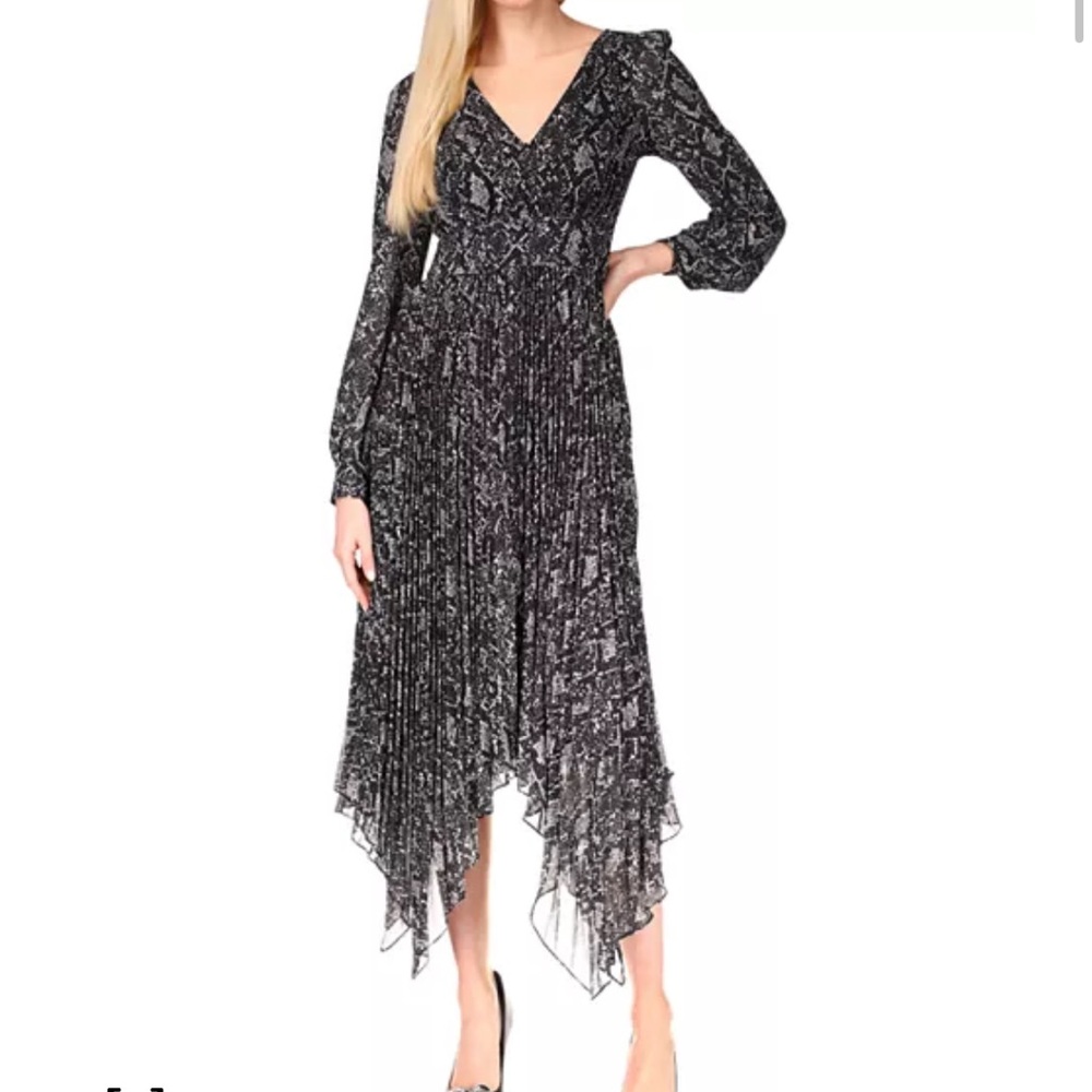 Michael Kors Black Patterned Dress